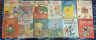 12 Book Bundle • Disney • Sesame Street • Vintage Antique Collection Collectible • $75