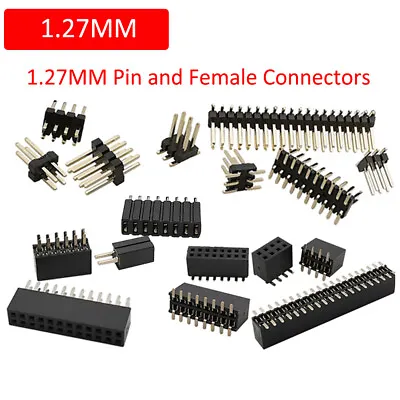 1.27mm Single/Double Direct Pin&Socket Dual Vertical SMD Pin & Socket Connectors • $2.99