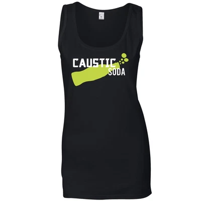 £12.99 • Buy Novelty Gaming Ladies Vest Caustic Soda Drink Toxic Bubble Bottle Top