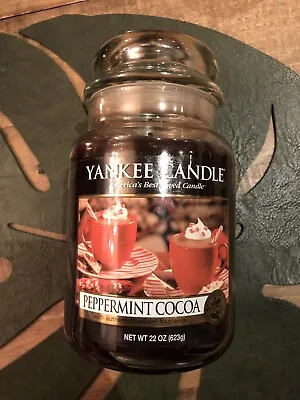 Yankee Candle Large Jar Peppermint Cocoa Deerfield Label 2011 • £39.99