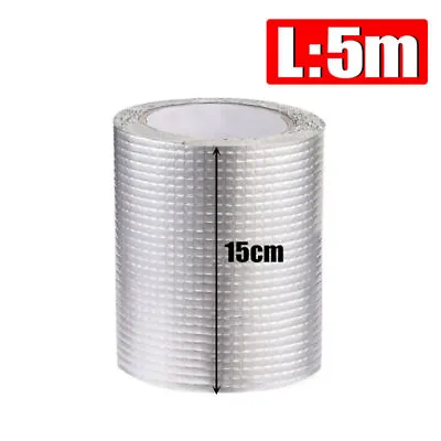 £8.99 • Buy 50-150MM Super Strong Waterproof Tape Butyl Seal Rubber Aluminum Foil Tape 5M 