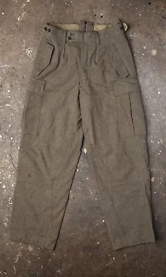 G. Kunst Vintage WWII Wool German Military Cargo Pants 33x31 • $45