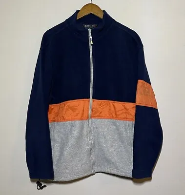 Vintage Ezekiel Fleece Sweater Full Zip Jacket Medium Skate 90s Y2K USA Made • $99.99