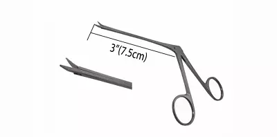 New Micro Hartman Alligator Scissors 3  Straight ENT SURGICAL INSTRUMENTS • $28.25