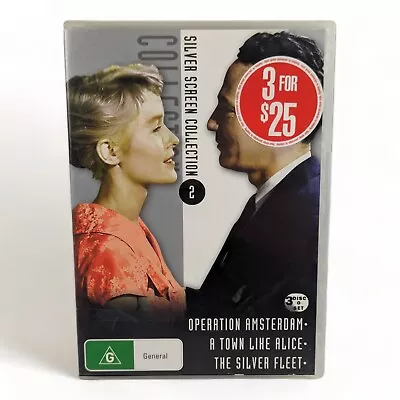 Operation Amsterdam / A Town Like Alice / The Silver Fleet  (DVD 1959) Reg 4 • $8.09