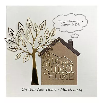 £8.85 • Buy Handmade PERSONALISED New Home Card
