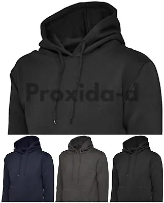 £12.99 • Buy New Plain Adults Hooded Hoodie Men's Hoody Sweatshirts Pockets Jumper Winter Top
