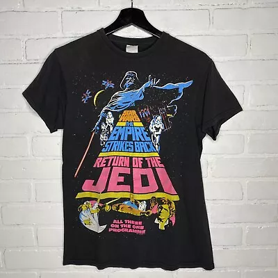 $30 • Buy Vintage Star Wars Empire Strikes Back & Return Of The Jedi Movie T-Shirt Size Sm