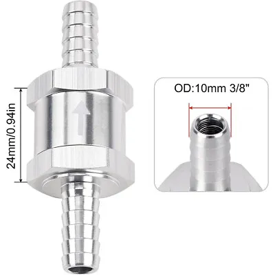 1PCS 10mm 3/8  Inline Check Valve Fuel Diesel Liquid Oil Air One Way Non Return • $6.59