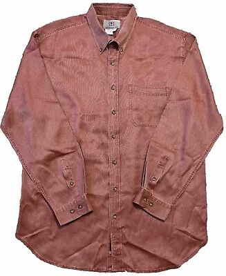 The Territory Ahead Shirt XXL Tall Red Long Sleeve Button Down Silk Blend • $18
