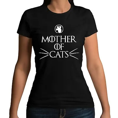£12.99 • Buy Mother Of Cats Funny Kitten Dragons Slogan Unisex T-shirt