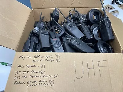 Motorola UHF Radio Bundle (Used) BPR40 RadiusCP200 HT750 Chargers • $176