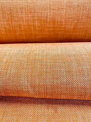 Orange Light Gold MCM Mid Century Modern Upholstery & Drapery Fabric • $36