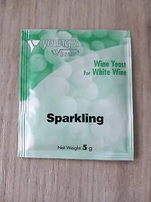 Youngs Sparkling Wine Yeast 5g Sachet( Cider) Makes 5 Gal Freepost U.K  • £2.99