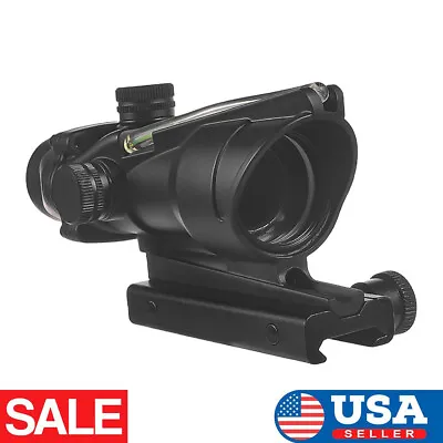 ACOG 4x32 Red Green Fiber Optics Scope Arrow Reticle Sight With Collimator US • $65.88