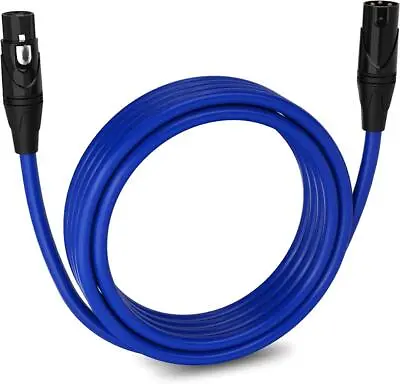 Canare L4E6S Star Quad Microphone Cable | Gold XLR-F XLR-M | Blue. • $33.95