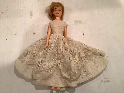 VTG '65 GLAMOUR MISTY T12 Ideal Toy Corp Tammy Fashion Doll 12  In A Bridal Gown • $22.50