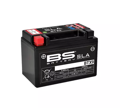BS BTX9 / YTX9-BS SLA Factory Activated Battery Ready To Use • £42.99