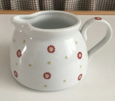 Laura Ashley Milk/Cream Jug White With Hand Painted Small Flowers  • £6.90