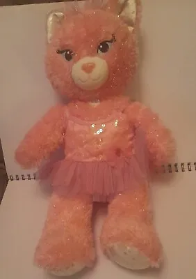 £9.50 • Buy Build A Bear Cat Purrincess Kitty Pink Princess 16  Sparkle Glitter Plush Toy 