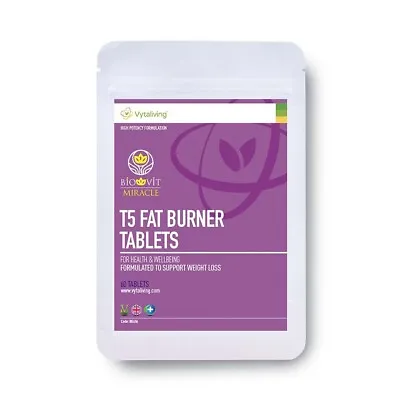 Biovit T5 Fat Burner - Weight Loss Slimming Tablets Fast - 60 X Tablets Vitamins • £9.99