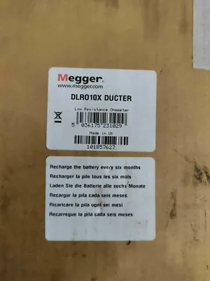 *NEW IN BOX* Megger DLRO10X (6111-429) 10A Digital Low Resistance Ohmmeter W/Mem • $4999