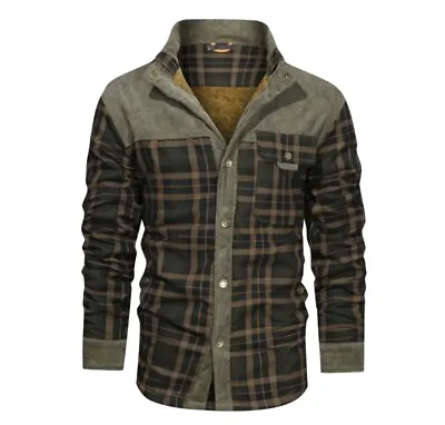 Men's Coat Fleece ThickeredMilitary Coat • $75.95