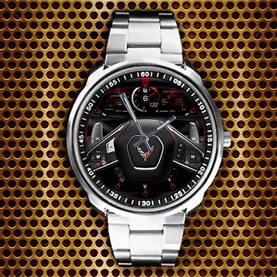 Top Quality! Chevy Corvette Stingray Steering Instrument Cluster Wristwatches!! • $23