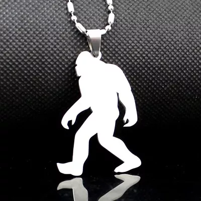 NEW Stainless Steel Yeti Sasquatch Bigfoot Monster Pendant FREE Chain Necklace • $19.99