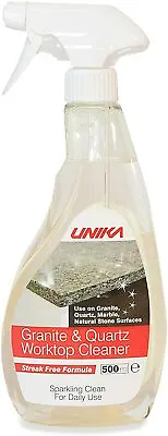 Unika Brand New Granite Quartz And Marble Worktop Cleaner Spray 500ML • £10.99