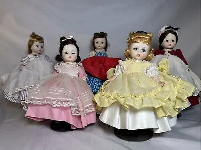 Lot Of 5 Vtg Madame Alexander Dolls-  Little Women: Beth Jo Amy Marme And Meg • $31.99