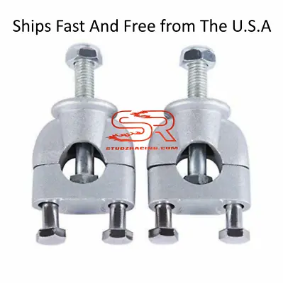 HandleBar Bar Mount Clamps Risers Adapter 7/8'' 22mm For ATV Dirt Bike Mini Bike • $15