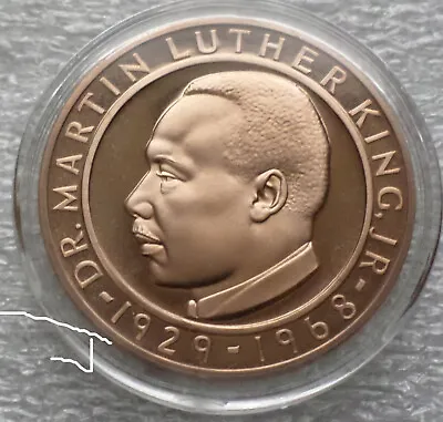 MLK Rev. Dr. Martin Luther King Jr. Wilberforce University Vintage Bronze Medal • $13.79