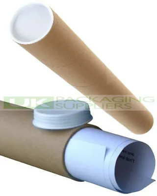 5 LONG A1 SIZE POSTAL TUBES 630mm LONG X 45mm DIAMETER MAILING POSTER - NEW • £9.31