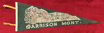 Vintage Garrison Montana 25.5 Inch Pennant Deer Graphic Bucks Doe • $19.99