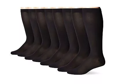 MediPEDS Men's 4 Pack Mild Compression Over The Calf Socks Shoe Size 9-12 Soft • $37.93