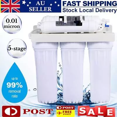 5 STAGE Reverse Osmosis Drinking Water Filter System Undersink Free Tap • $75.99