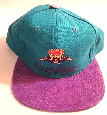 Vintage Crown Royal Wool & Suede Adjustable Hat • $27.95