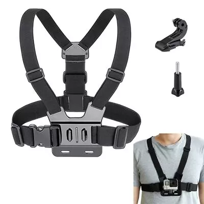 Mount Chest Body Harness Adjustable Strap Belt For Gopro 10 9 8 7 DJI Action 2 • $12.10