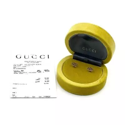 Used GUCCI  Womens Sutd Earrings GG Running 18K Yellow Gold • $885.51