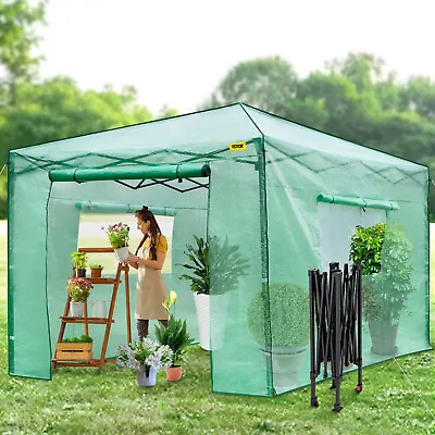 VEVOR Greenhouse 12' X 8' X 8' Portable Walk-in Hot Green House Plant Garden • $149.99