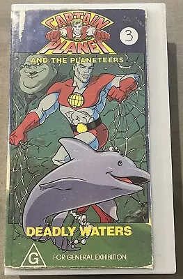 Captain Planet & The Planeteers Deadly Waters VHS PAL Video Rare Aus Release • $19