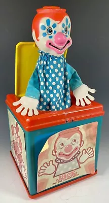 Vintage 1976 Mattel Jack In The Music Box Circus Clown Wind-Up Children’s Toy • $18