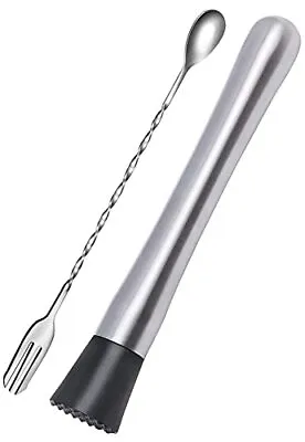 Ortarco 10 Inch Stainless Steel Muddler For Cocktail And 10 Inch Mixing Bar S... • $8.09