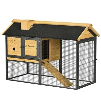 Rabbit Hutch Hide House For Rabbit Guinea Playpen Enclosure Run Run Hutches Cat • £151.60