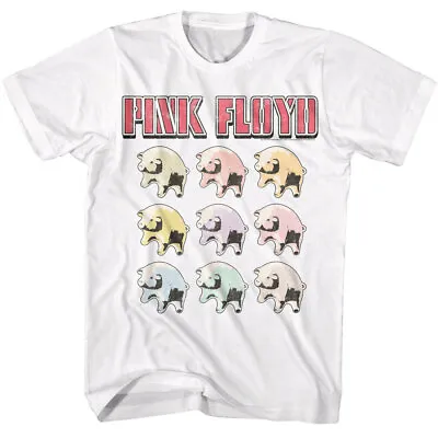Pink Floyd Animals Multi Color Pig Babies Men's T Shirt Psychedelic Band Merch • £40.90
