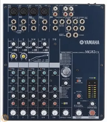 Yamaha MG82CX - Mixing Console Excellent Condition 2 Speakers On Stands. • £150
