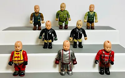 Mighty World Action Figures Firefighter Police Armed Military Forces Lot Of 8 • $11.95