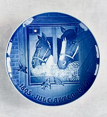 Bing & Grondahl B&G 1895-1975 Jubilee Xmas Plate Christmas Night In The Stable • $10