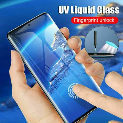 For Samsung Galaxy S20 PLUS UV Tempered Glass Full Liquid Glue Screen Protector • £4.39